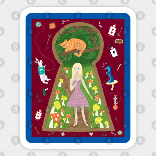 Alice (Fairy Tale Fashion Series 4) Sticker by DebiCady